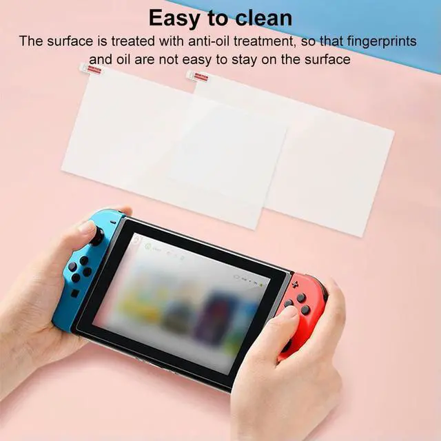 Alt view image 4 of 7 - Game Console Screen Protector Film 2 PCS Tempered Glass Film Anti-Blue Light Screen Tempered Film for Nintendo for Switch 2