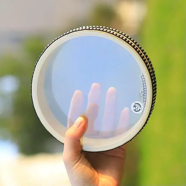 Alt view image 4 of 4 - Ocean Drum Ocean Sound Effect Wave Bead Drum with Steel Balls Ocean Sea Drum Transparent for Children Boys Girls