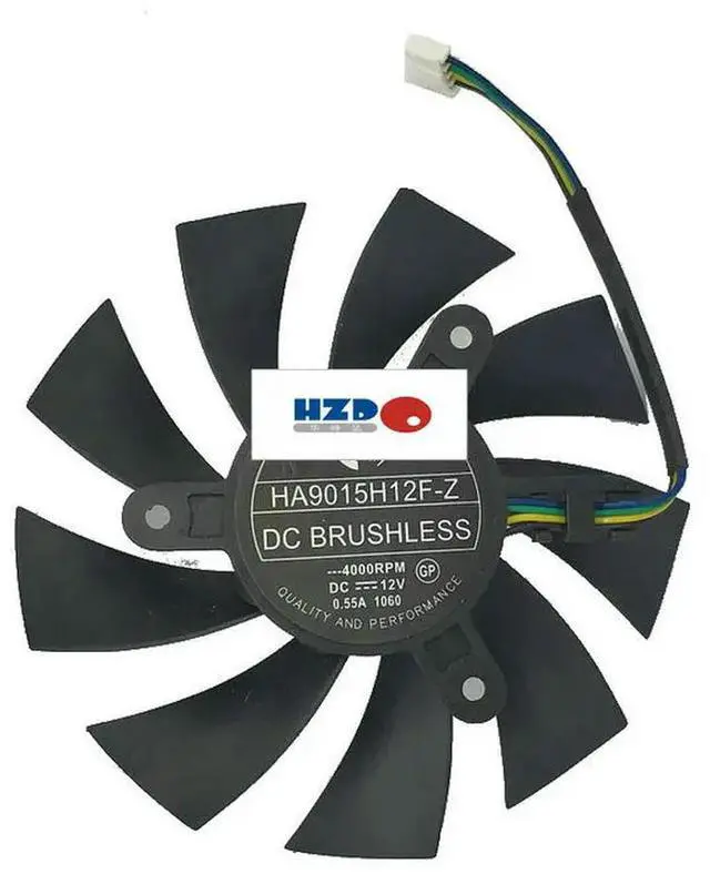 Main image of HZDO HA9015H12F-Z for GTX 1060 OC GTX950 R7 360 2GD5 Graphics card cooling fan
