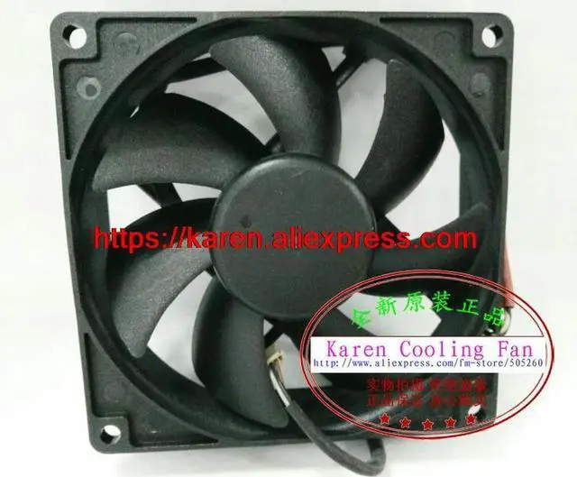 Alt view image 2 of 3 - AG09212UB257310 12V 0.50A 92*92*25MM 9cm projector cooling fan