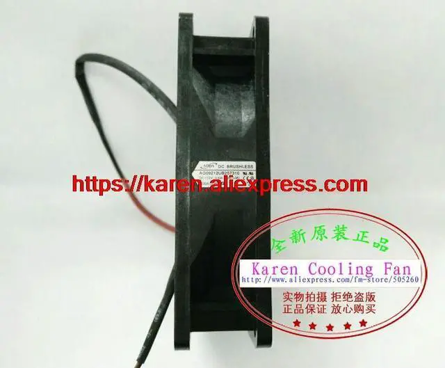 Alt view image 3 of 3 - AG09212UB257310 12V 0.50A 92*92*25MM 9cm projector cooling fan