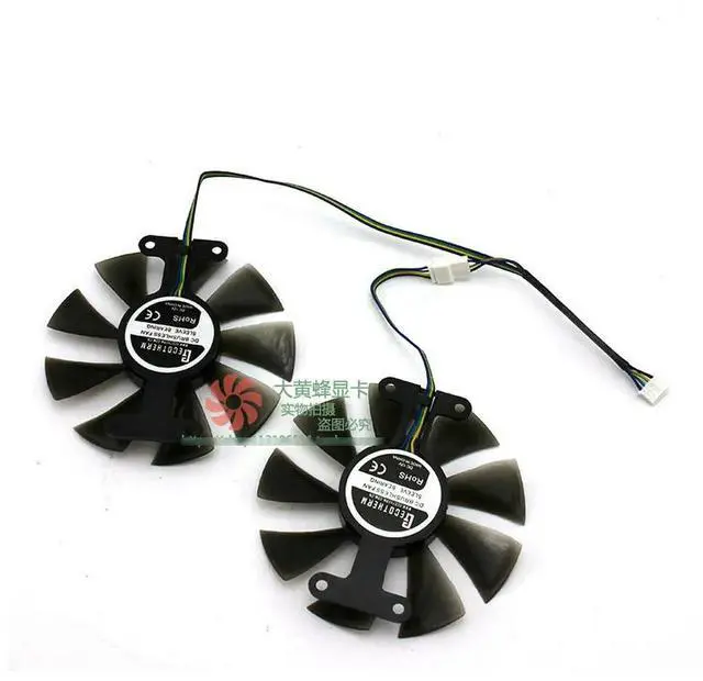 Alt view image 3 of 3 - for Colorful GTX1050ti GTX1050 GEFORCE Graphics card cooling fan 1set