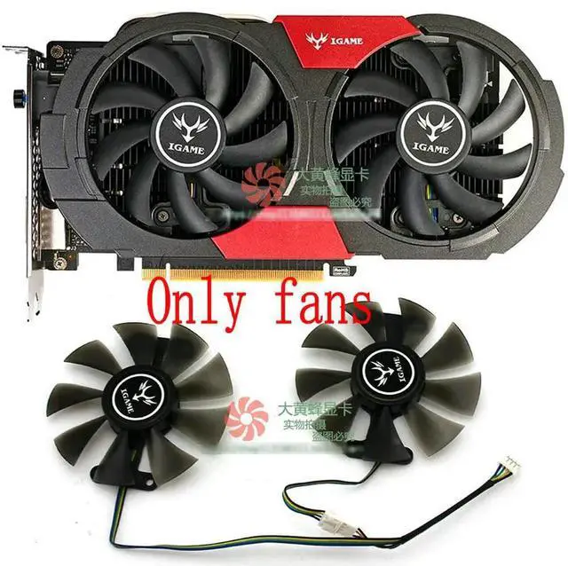 Main image of for Colorful GTX1050ti GTX1050 GEFORCE Graphics card cooling fan 1set
