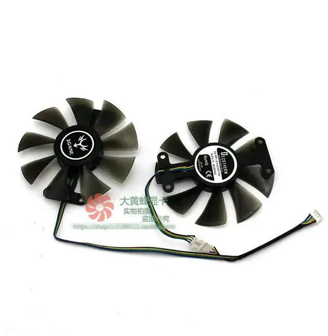 Alt view image 2 of 3 - for Colorful GTX1050ti GTX1050 GEFORCE Graphics card cooling fan 1set