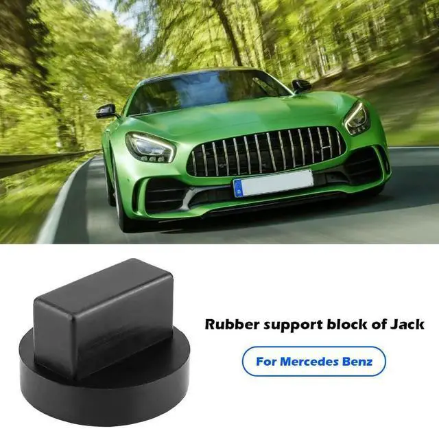 Alt view image 4 of 7 - Rubber Slotted Frame Adapter Vehicle Jacks Adapter Frame Protector Rail Floor Jack Support for Mercedes Benz Car Accessories