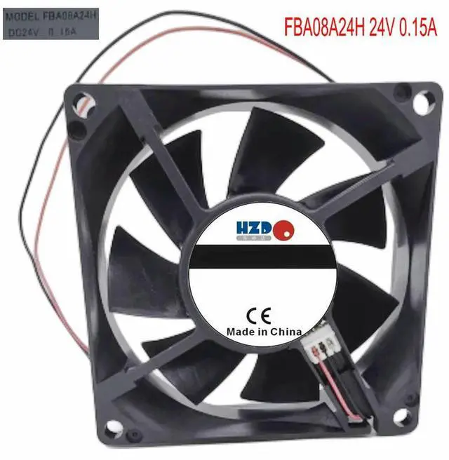 Main image of 8CM FBA08A24H 8025 24V 0.15A Cooling Fan