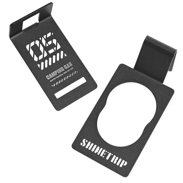 Alt view image 2 of 4 - Butane Gas Tank Hanger Clip Stainless Steel Camping Table Hangers Portable Camping Gas Hanger Clip for IGT Camping Table