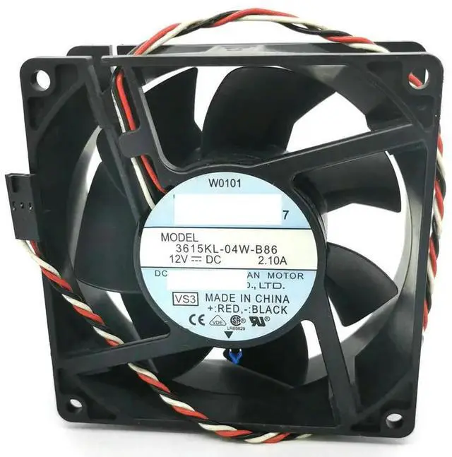 Alt view image 2 of 3 - 9CM 3615KL-04W-B86 3615KL-04W-b76 9238 12V cooling fan 92*92*38mm