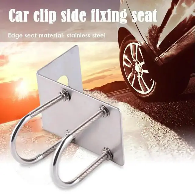 Alt view image 3 of 7 - Antenna Fixed Car Radio Antenna Transceiver Bracket for Car Radio Transceiver Balcony Holder Mount Clip Clamp