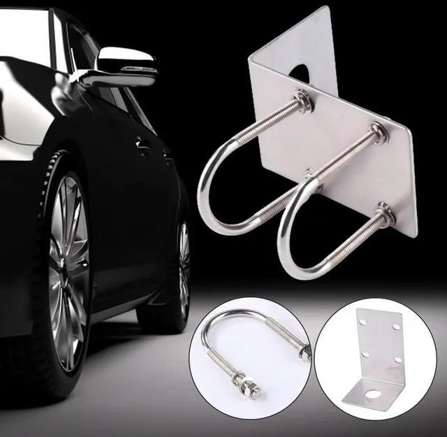 Alt view image 4 of 7 - Antenna Fixed Car Radio Antenna Transceiver Bracket for Car Radio Transceiver Balcony Holder Mount Clip Clamp