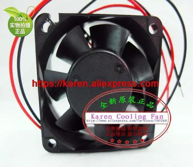 Alt view image 2 of 3 - 2410ML-01W-B20 60*60*25MM 6CM DC5V 0.37A ball cooling fan