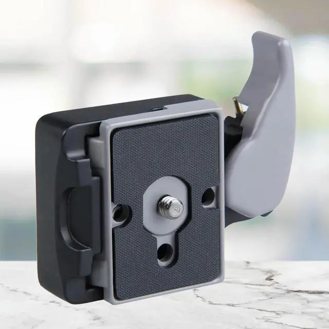 Alt view image 3 of 7 - 1/4in Camera Quick Mount Seat Universal l Camera Quick Release Plate with Manfrotto 200PL-14 Compat Plate Tripod Accessories