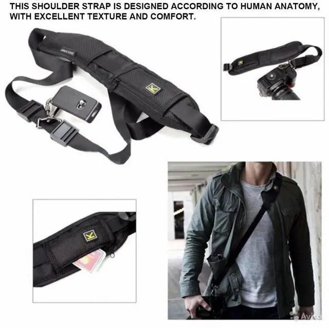 Alt view image 3 of 7 - Digital Camera Neck Strap Adjustable Camera Shoulder Sling Belt Rapid Camera Neck Strap for ///Olympus/DSLR Camera