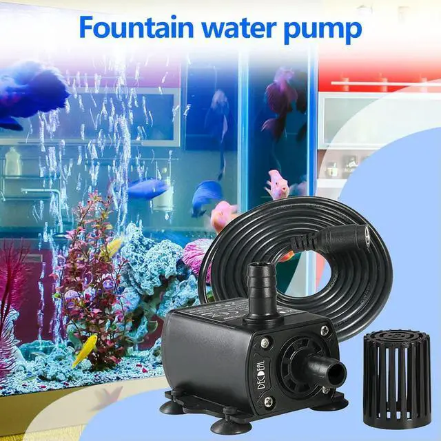 Alt view image 4 of 4 - Portable Pool Submersible Water Pump Practical Multi-functional 400L/h Flow Rate Fountain Aquarium Brushless Pump