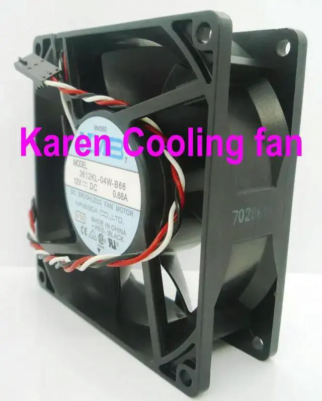 Alt view image 3 of 3 - 9CM 3612KL-04W-B66 9232 12V 0.68A  COOLING FAN