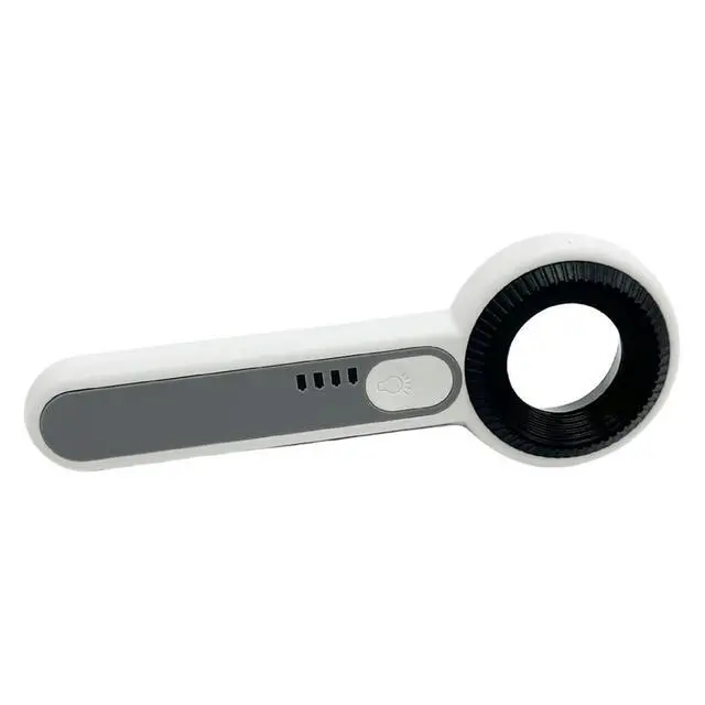 Alt view image 4 of 4 - 60X Illuminated Magnifying Glass Power Display Portable Lighted Magnifier Wear Resist Lightweight Luminous Magnifier for Elderly