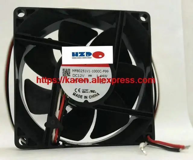 Main image of HZDO 8cm MF80251V1-1000C-F99  8025 12V 1.44w Projector cooling fan ME80251V1-000C-F99 ME80251V1-000C-F99
