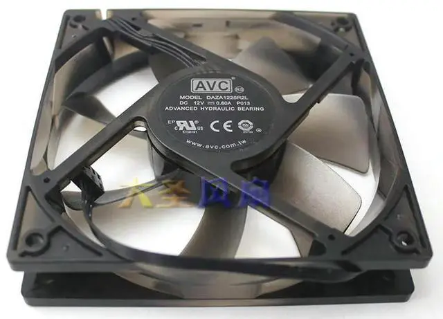 Alt view image 3 of 3 - DAZA1225R2L DC12V 0.60A 120x120x25MM 4Lines PWM 2500 RPM Computer cooling fan
