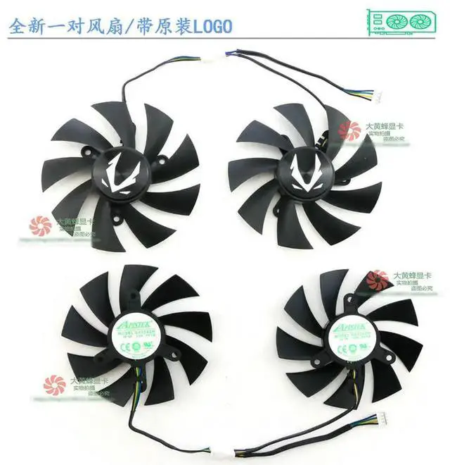 Alt view image 2 of 3 - The Fan for GTX1660ti 1660 SUPER RTX2060 AMP Graphic Video Card GA92A2H