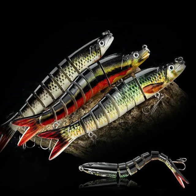 Alt view image 3 of 7 - 3Pcs Sinking Wobblers Fishing Lures 135mm/20g Multi Jointed Swimbait Artificial Bait for Pike Bass Trout