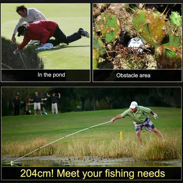 Alt view image 4 of 7 - Golf Training Ball Retriever Stainless Steel Water Aids Equipment Outdoor Use Telescopic Picker for Yard Practice