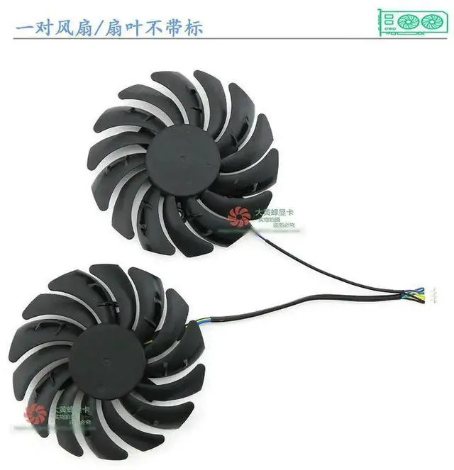 Alt view image 3 of 3 - Graphics Cards Cooling Fan for GTX1660ti GTX1660 GTX1650S GAMING X PLD09210S12HH