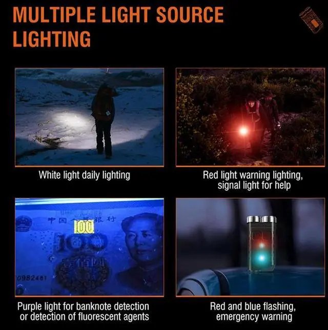 Main image of 900LM XPG LED Keychain Lights Type-C USB Rechargeable Mini Torch Light High Brightness Lightweight 500mAh for Fishing Camping