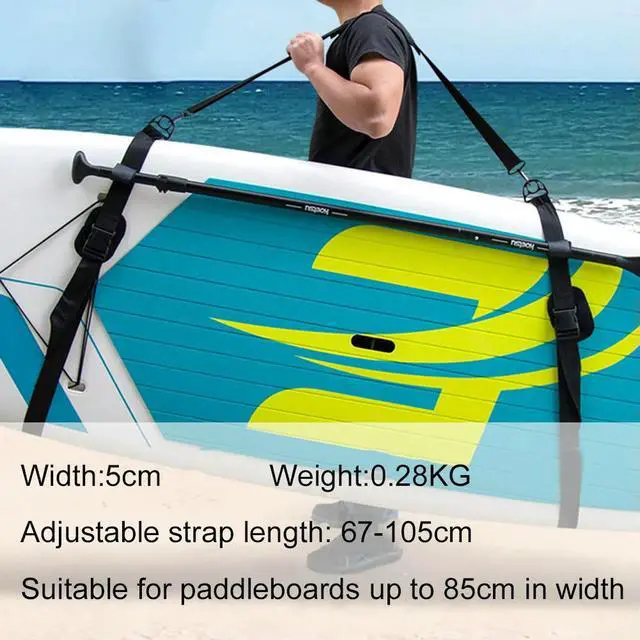 Alt view image 4 of 4 - Portable Surfboard Shoulder Carry Sling Adjustable Surfboard Shoulder Strap Stand Up Surf Paddle Board Carrier Accessories