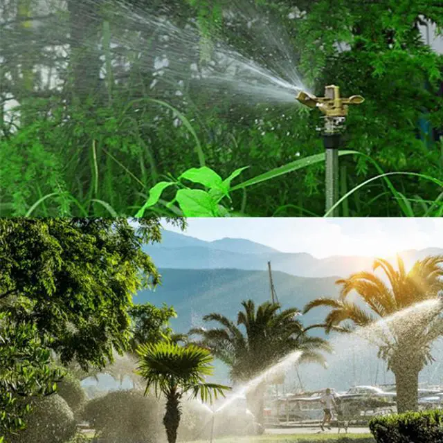 Alt view image 4 of 7 - 1/2/3/4pcs Professional Garden l Sprinkler 360 Degree Adjustable Rotating Water Nozzle Impulse Sprayer For Irrigation System