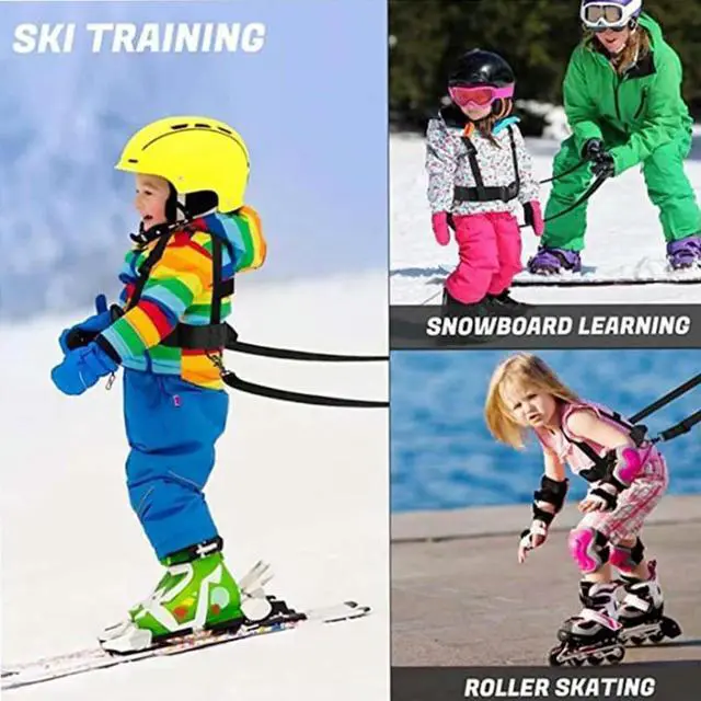 Alt view image 2 of 4 - Kids Ski Harness Ski Training Leash Ski and Snowboard Training Harness Ski Safety Shoulder Strap for Beginners