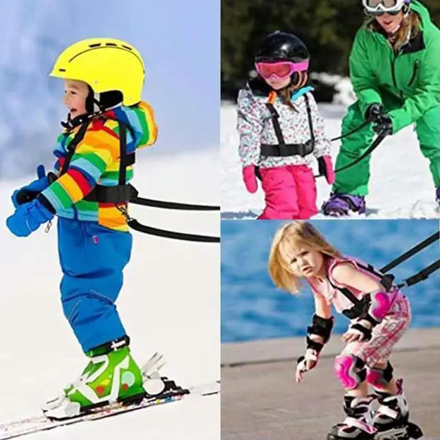 Alt view image 4 of 4 - Kids Ski Harness Ski Training Leash Ski and Snowboard Training Harness Ski Safety Shoulder Strap for Beginners