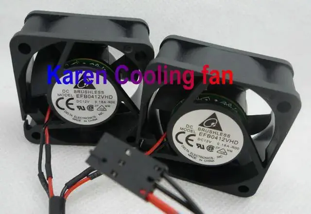 Alt view image 3 of 3 - 4CM EFB0412VHD 4020 12v 0.18a 2WIRE cooling fan(set for 2pcs)