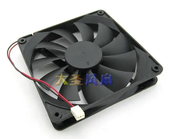 Alt view image 3 of 3 - LY 13525M12S ND1 DC12V 0.35A 135*135*25mm 2Lines Computer cooling fan