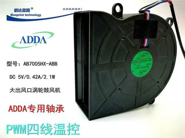 Main image of AB7005HX-ABB 5V 0.42A  blower cooling fan Laptop