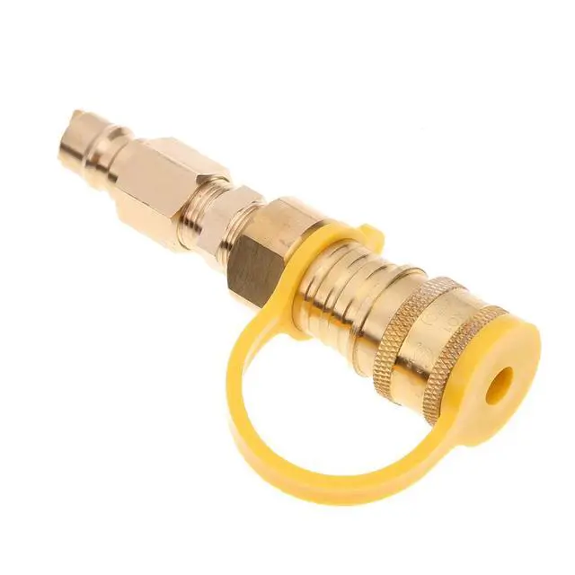 Alt view image 4 of 4 - 3/8 Inch LP Gas Propane Hose Quick Disconnect Kit Anti-Corrosion Propane Gas Grill Quick Connector Adapter Fitting for Grill