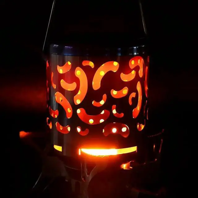 Alt view image 3 of 4 - Stainless Steel Camping Mini Heater Tent Heating Cover Camping Heated Stove for Outdoor Backpacking Hiking Traveling BBQ