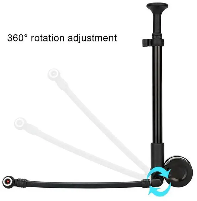 Main image of 300PSI Bike Air Shock Absorber Schrader  Valve Bike Tire Air Pump Portable Cycling Inflator for Front Fork Rear Suspension