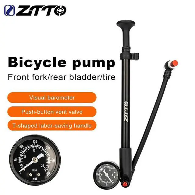 Alt view image 3 of 4 - 300PSI Bike Air Shock Absorber Schrader  Valve Bike Tire Air Pump Portable Cycling Inflator for Front Fork Rear Suspension