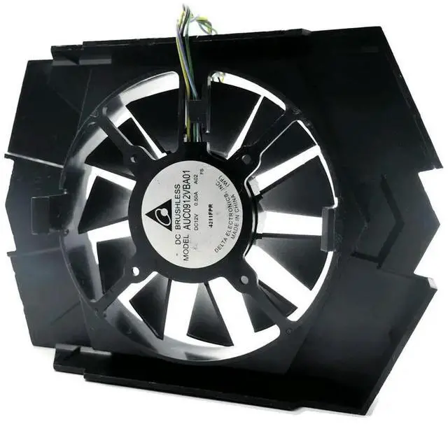 Alt view image 2 of 3 - AUC0912VBA01 graphics card fan for GTX 750 Ti FD8015U12S DC12V 0.5A