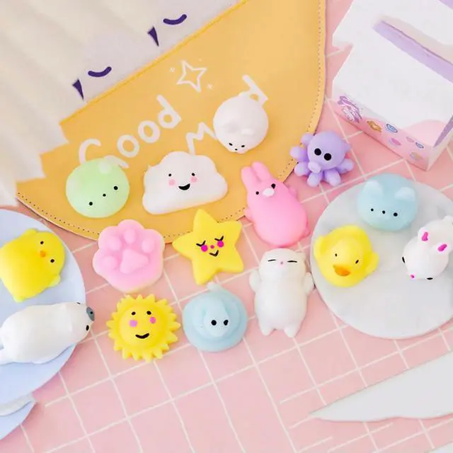 Alt view image 6 of 7 - Cartoon Squeezing Mochi Toy Healing Sensory Fidget Toys for Adults Kids Gifts