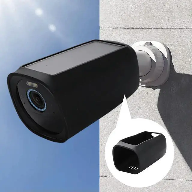 Alt view image 6 of 7 - Camera Protection Cover Silicone Monitor Camera Protector UV-proof Weather-proof for Eufy Cam 3 Add-on Wireless Security Camera
