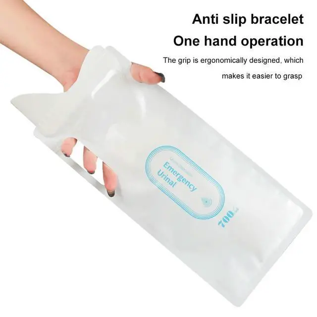 Alt view image 7 of 7 - 4pcs 700ml Emergency Portable Car Urine Bag Vomit Bags Mini Mobile Toilets Handy Unisex Disposable Urinal Toilet Bag