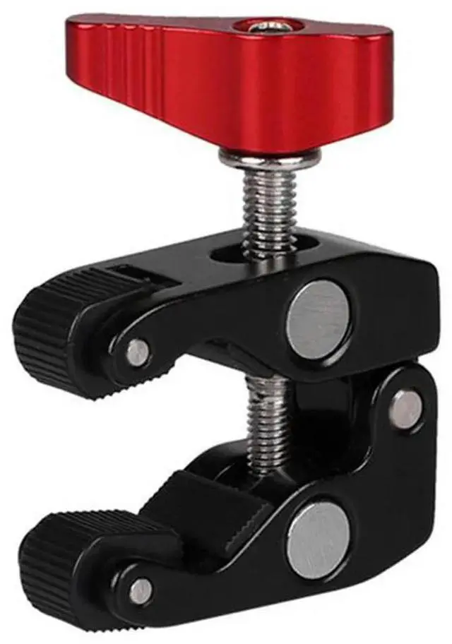 Alt view image 2 of 8 - l Super Clamp with 1/4in 3/8in Hole Articulated Arm Crab Claw Super Clip Holder for Studio Flash Light Camera Tripod Monopod