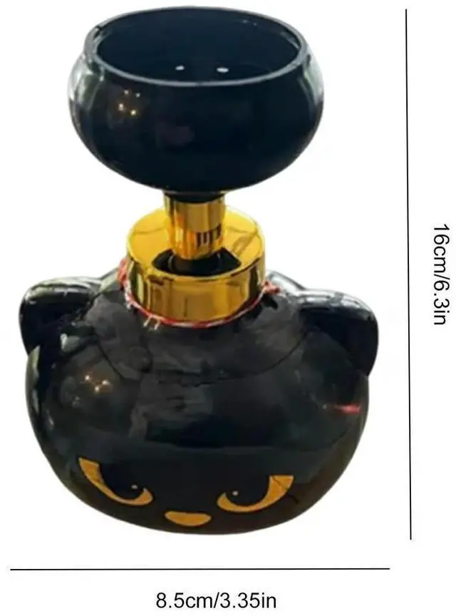 Main image of Cats Paw Print Soaps Pump Bottle Black Cat Foaming Pump Bottle Halloween Cat Paw Foaming Soap Dispenser for Bathroom Kitchen