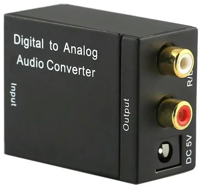 Alt view image 2 of 8 - Digital To Analog Audio Converter Digital Coaxial Toslink To Analog RCA L/R Adapter Optical Coax Toslink RCA Audio Adapter