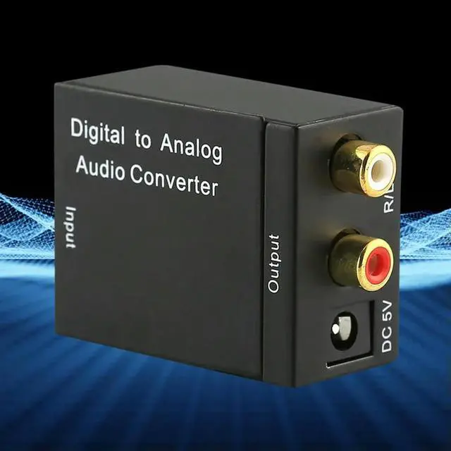 Alt view image 4 of 8 - Digital To Analog Audio Converter Digital Coaxial Toslink To Analog RCA L/R Adapter Optical Coax Toslink RCA Audio Adapter