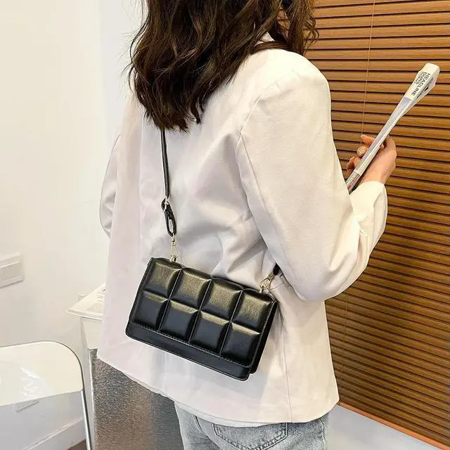 Alt view image 6 of 7 - PU Leather Women Bag Flap Small Shoulder Bags Socket Design Messenger for Women Birthday Holiday Party Gifts
