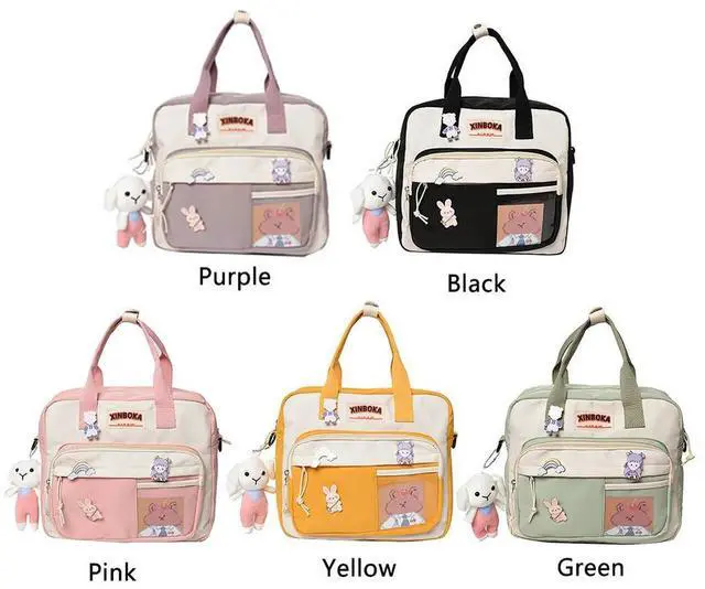 Alt view image 6 of 7 - Korean Student Schoolbag Japanese Nylon Backpack Girl Travel Totes Shoulder Bags for Women Students Shopping Travel