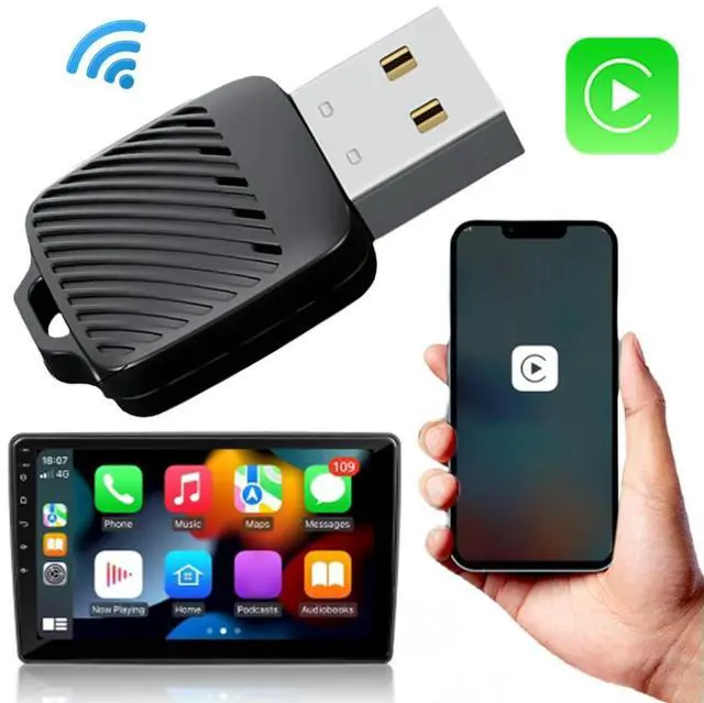Alt view image 5 of 7 - 2 in 1 Wireless CarPlay Android Auto Adapter Box Convert Wired To Wireless Auto Connect Plug & Play for Factory Wired Cars