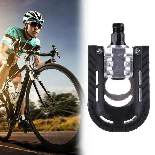 Alt view image 6 of 7 - Mountain Bike Pedals with Safety Reflective Sheet Bicycle Flat Pedals Aluminum Alloy Cycling Sports Pedals Bicycle Accessories